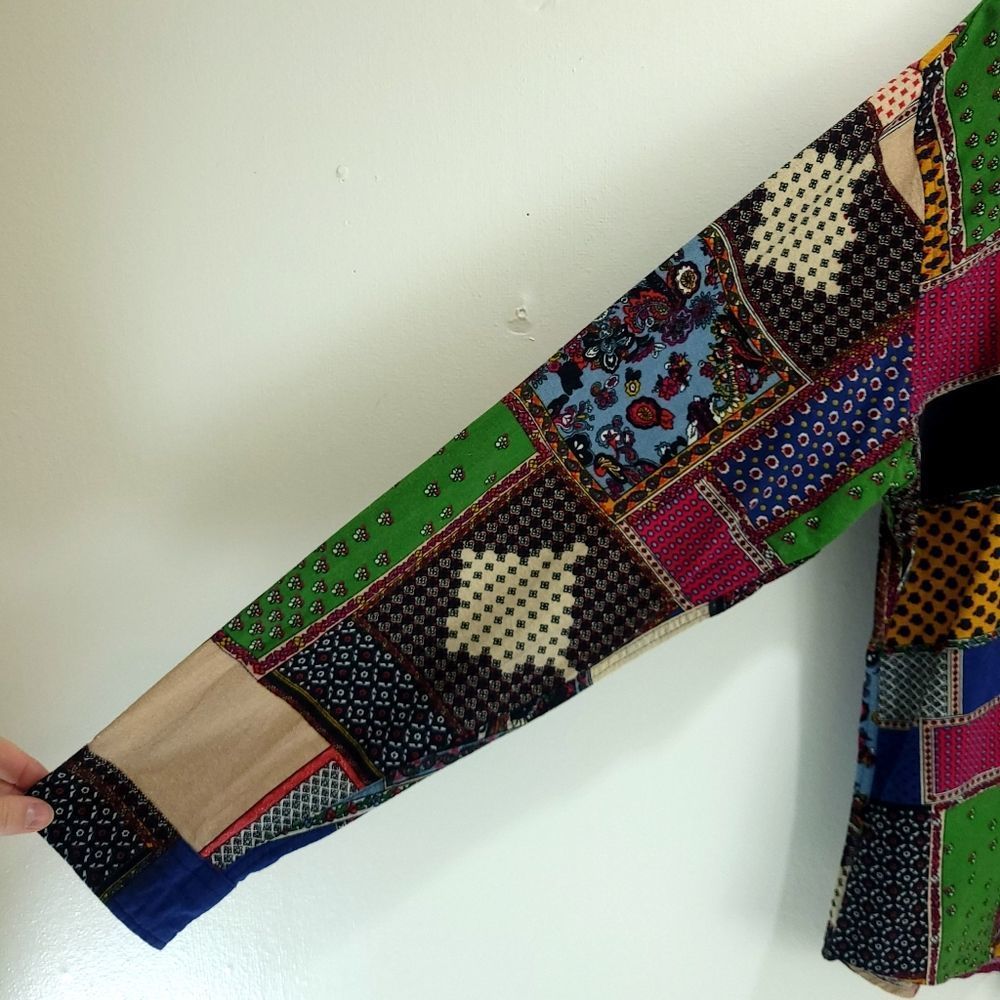 Patchwork Button Down Shirt - Picture 2 of 5